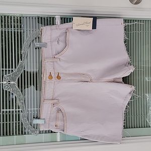 Universal Thread Vintage Midi Cut Offs Shorts Contrast Stitching Sz 12 NWT